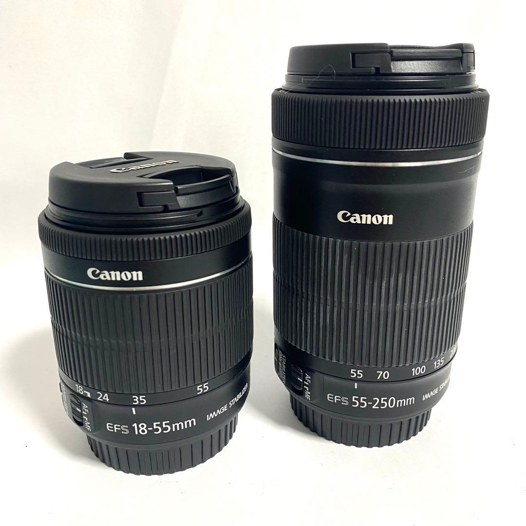 Canon EF-S 18-55mm 55-250mm レンズ