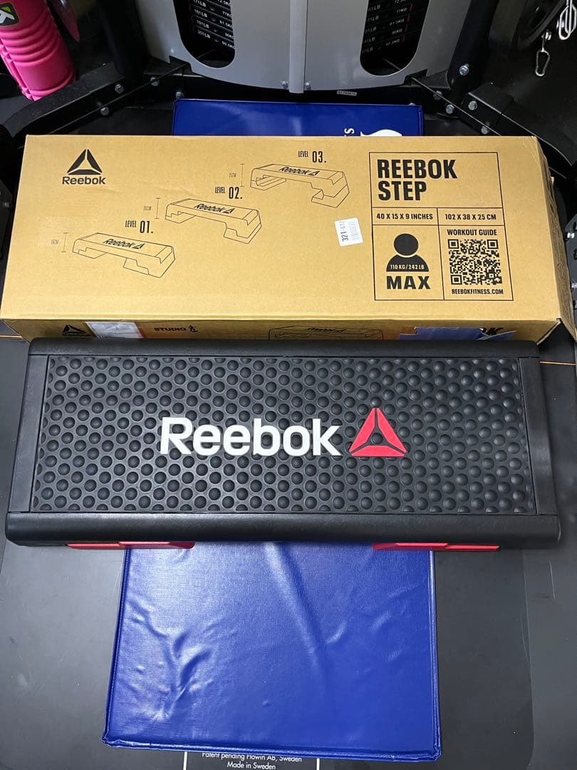【美品】Reebok(リーボック)ステップ台昇降3段階調節 踏み台