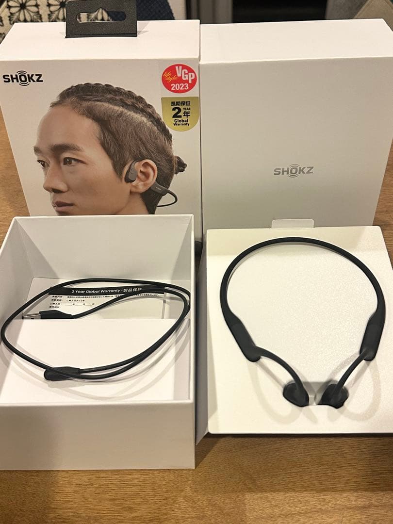 SHOKZ 骨伝導イヤホン ブラック open run