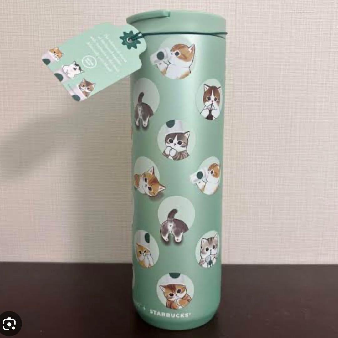海外Starbucks♡Mofusandステンレススティールタンブラー水筒スタバ