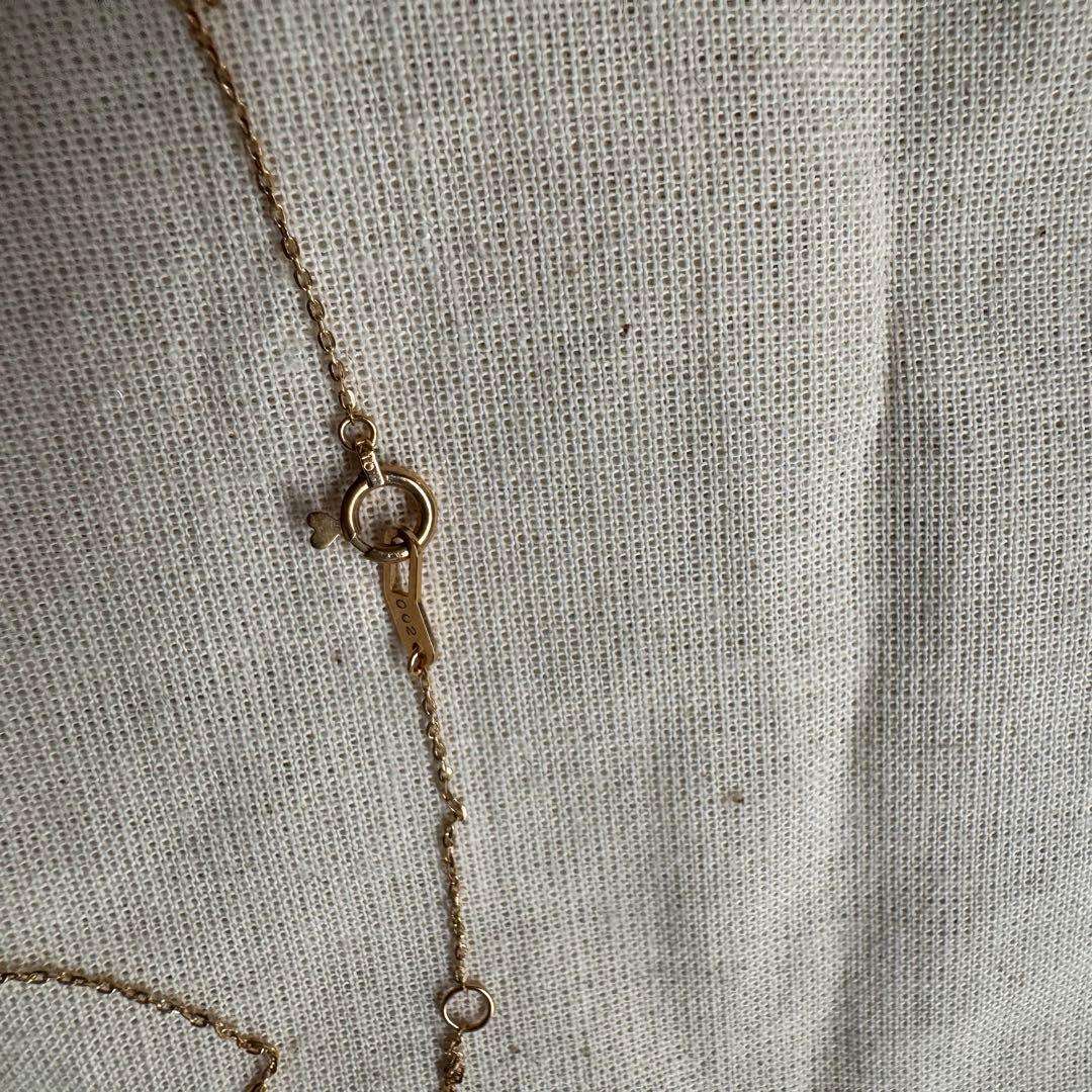 STAR JEWELRY K10 ネックレス ダイヤ0.02CT