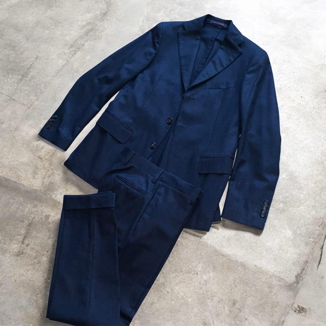 新品未使用 THE GIGI ネイビー フランネル スーツ/44/セットアップ