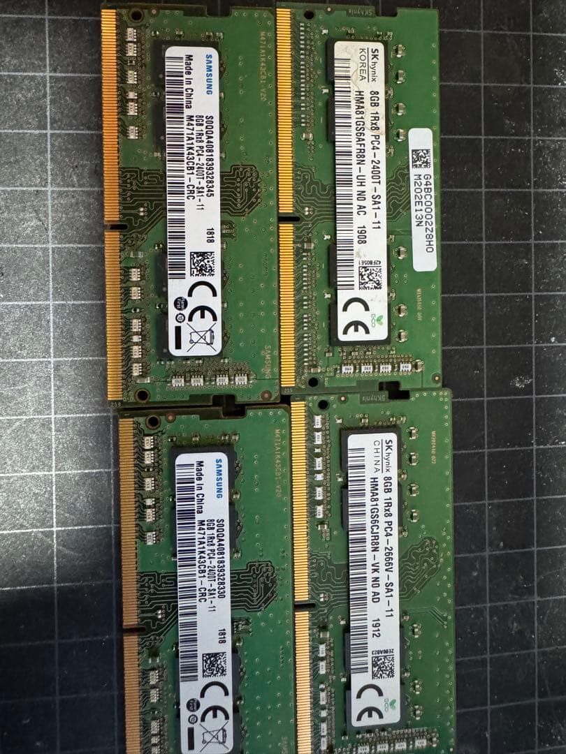 DDR4 8GB 4枚