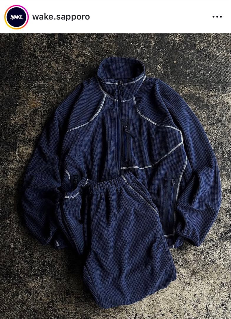 【wake sapporo】Acy for WAKE FLEECE セットアップ