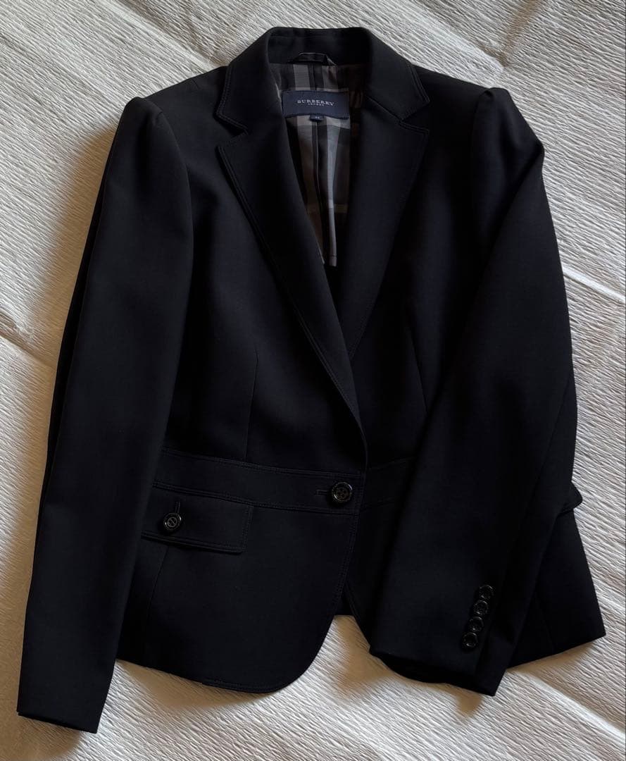 Burberry テーラードジャケット 44 ブラック