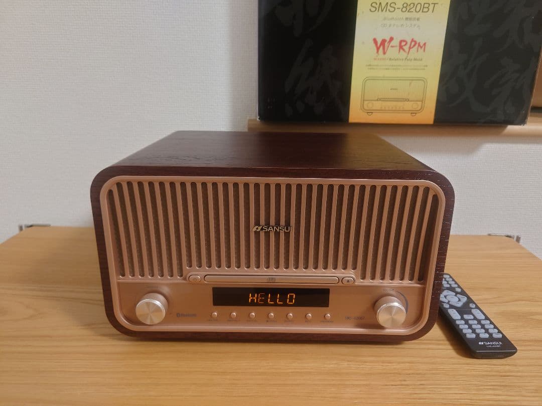 SANSUI SMS-820BT Bluetooth CDステレオシステム