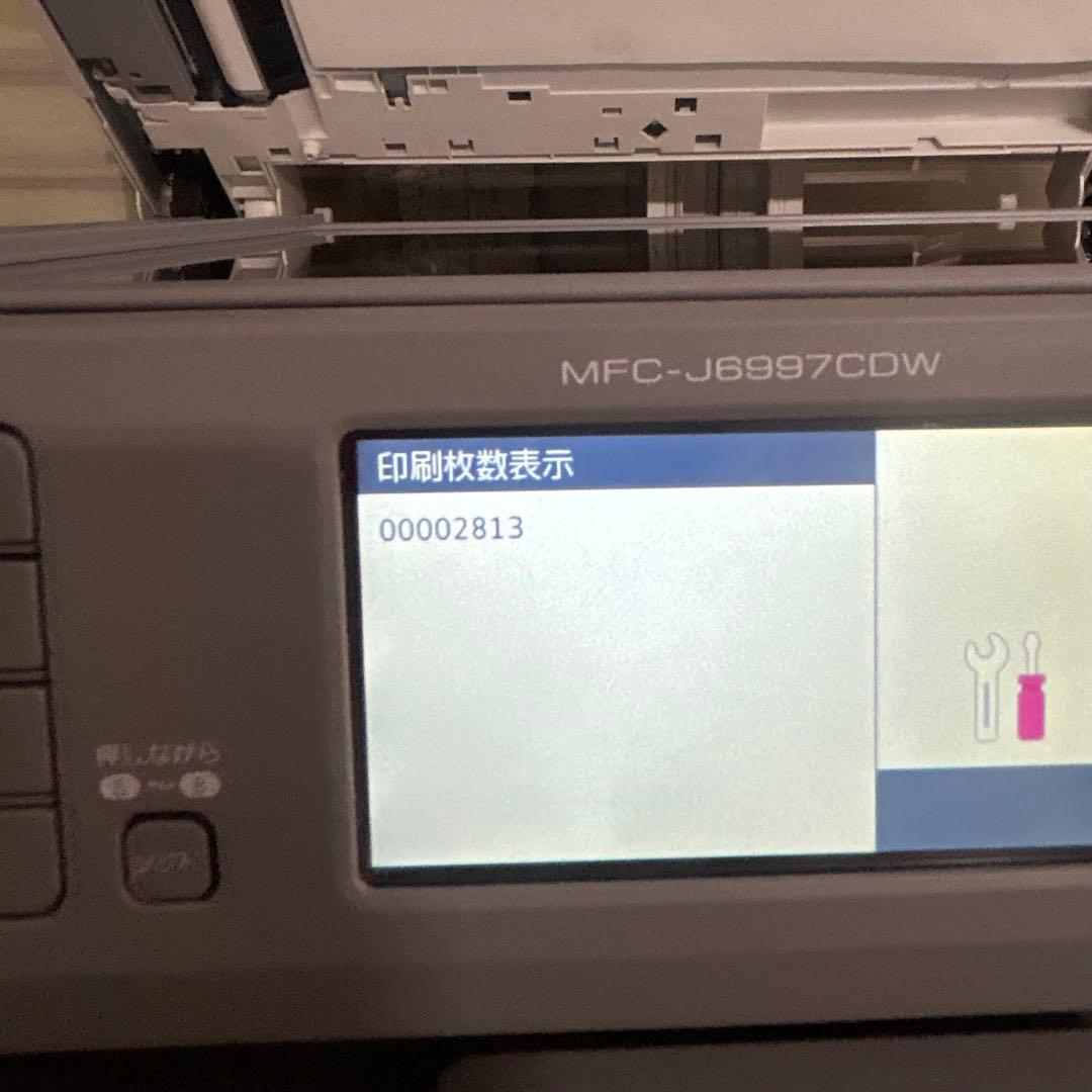 ★印刷枚数2813枚★　ブラザー MFC-J6997CDW A3 プリンター