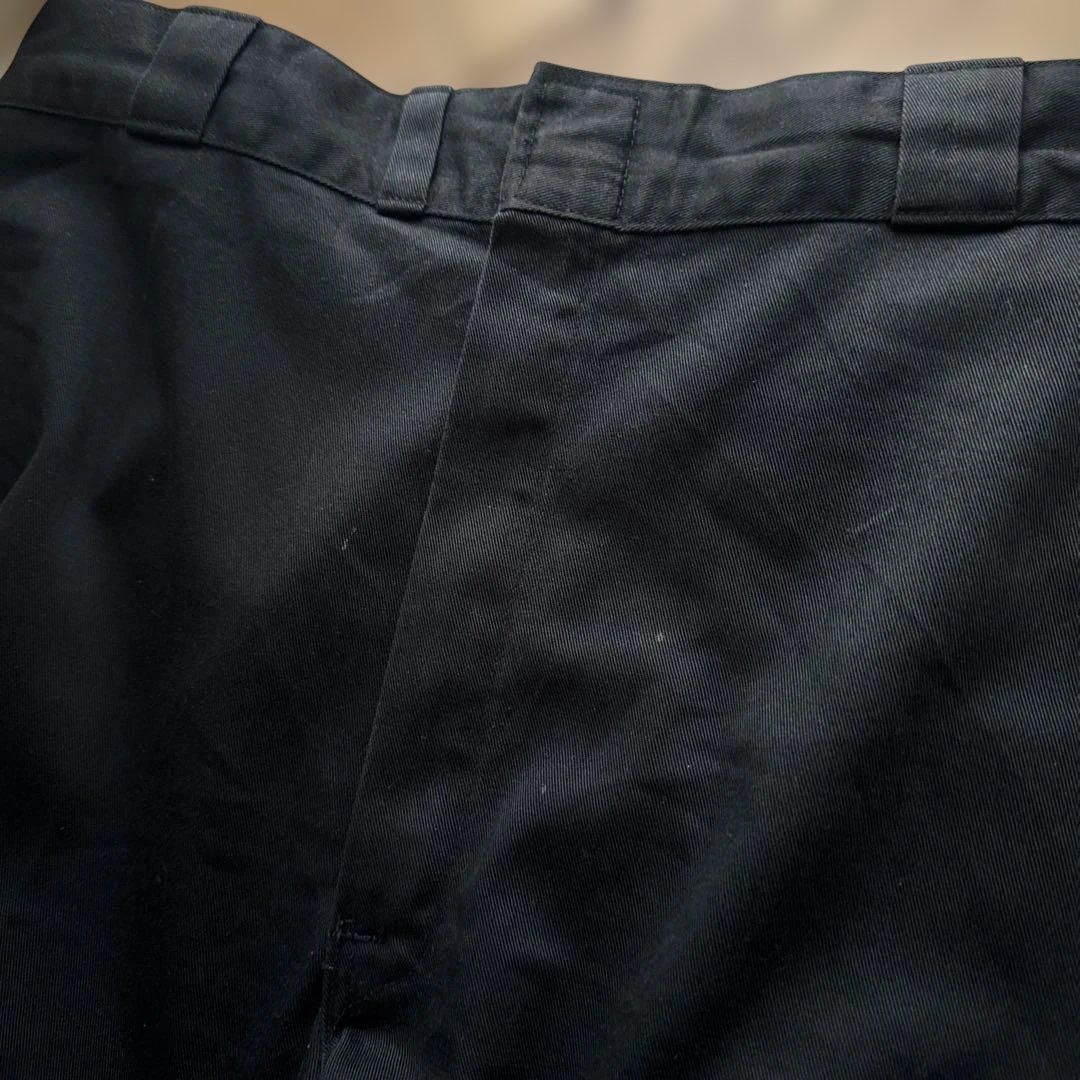 9*0様 激レア 80s チビタグ dickies 874 黒 ブラック W38