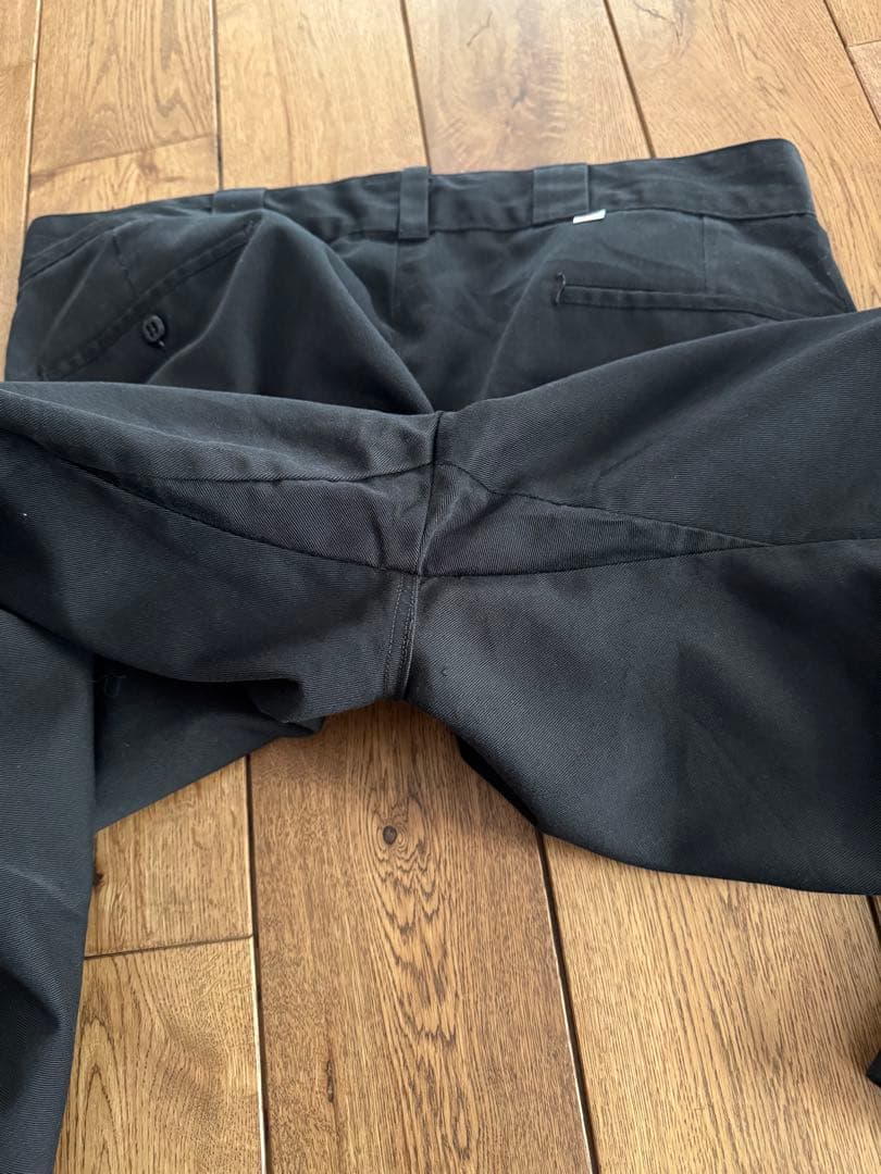 9*0様 激レア 80s チビタグ dickies 874 黒 ブラック W38