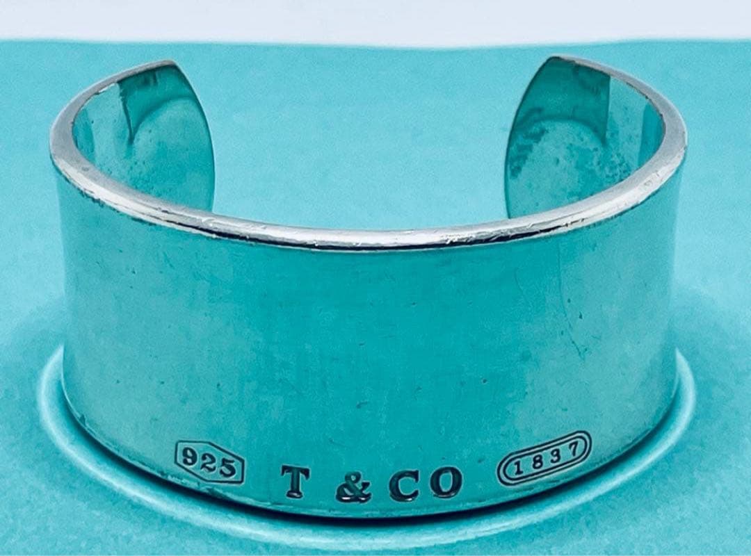 h575 ティファニー　1837 ワイド　カフ　バングル　シルバー　925
