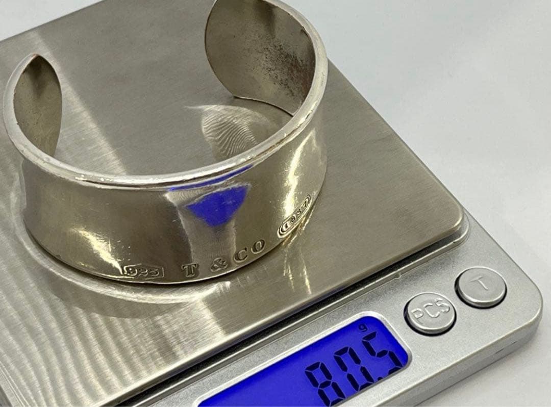 h575 ティファニー　1837 ワイド　カフ　バングル　シルバー　925