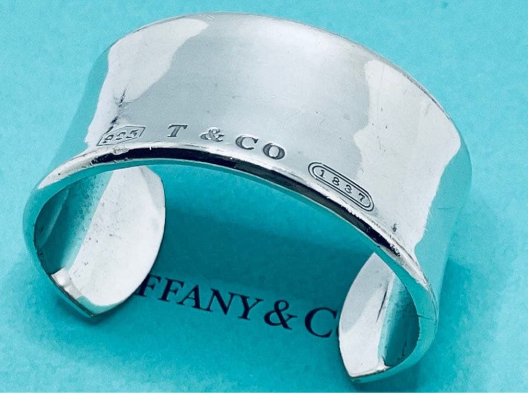 h575 ティファニー　1837 ワイド　カフ　バングル　シルバー　925