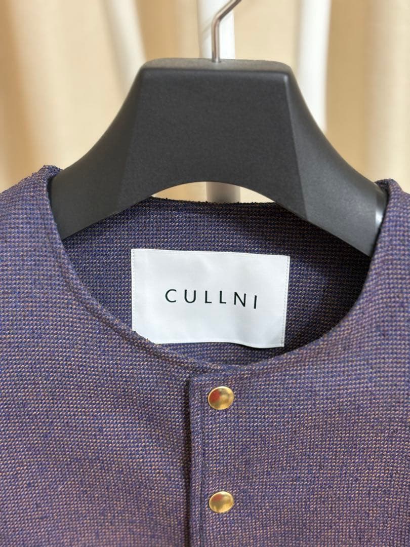 ジャケット・アウター Tweed Dot Button Collarless Jacket