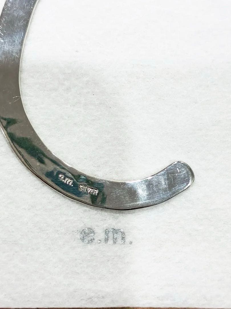 e.m. 平打ち バングル カフ ブレスレット