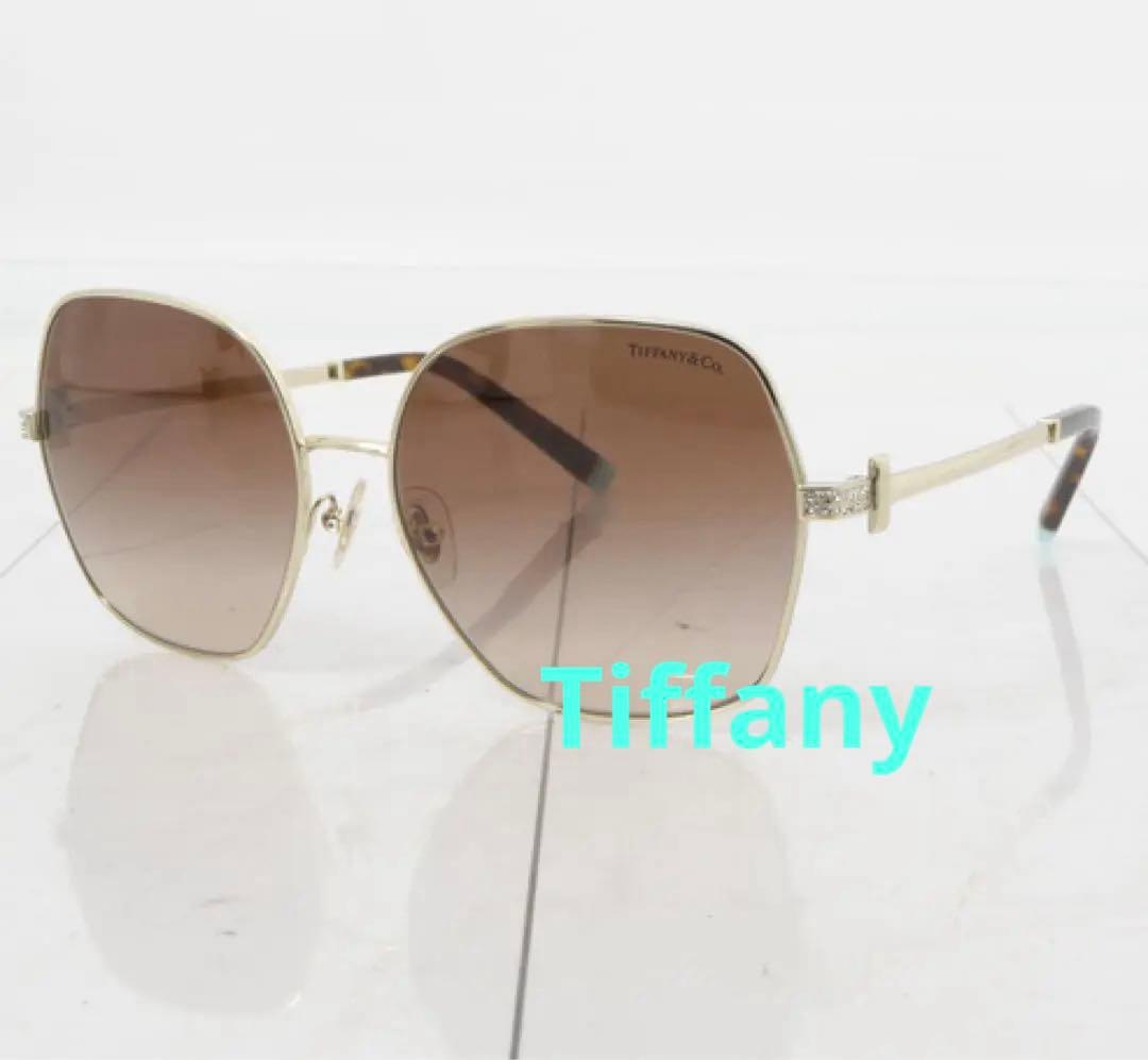 Tiffany & Co. ゴールドスクエアサングラス