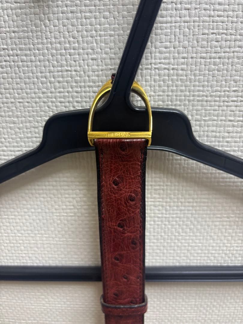 HERMES ベルト　赤