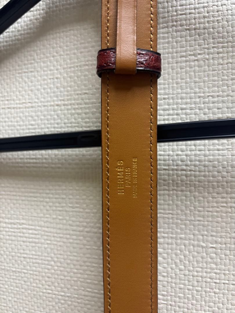 HERMES ベルト　赤