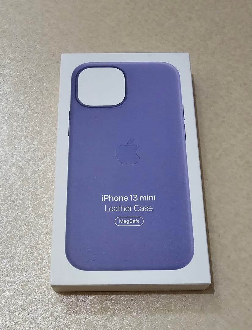 【純正】新品 iPhone 13 mini レザーケース ウィステリア