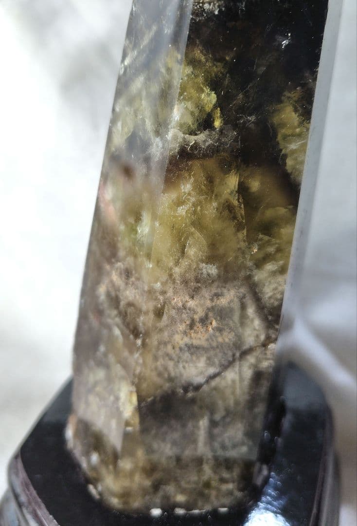 魔晶ゼウス スモーキーシトリン タワー｜台座付き 732g