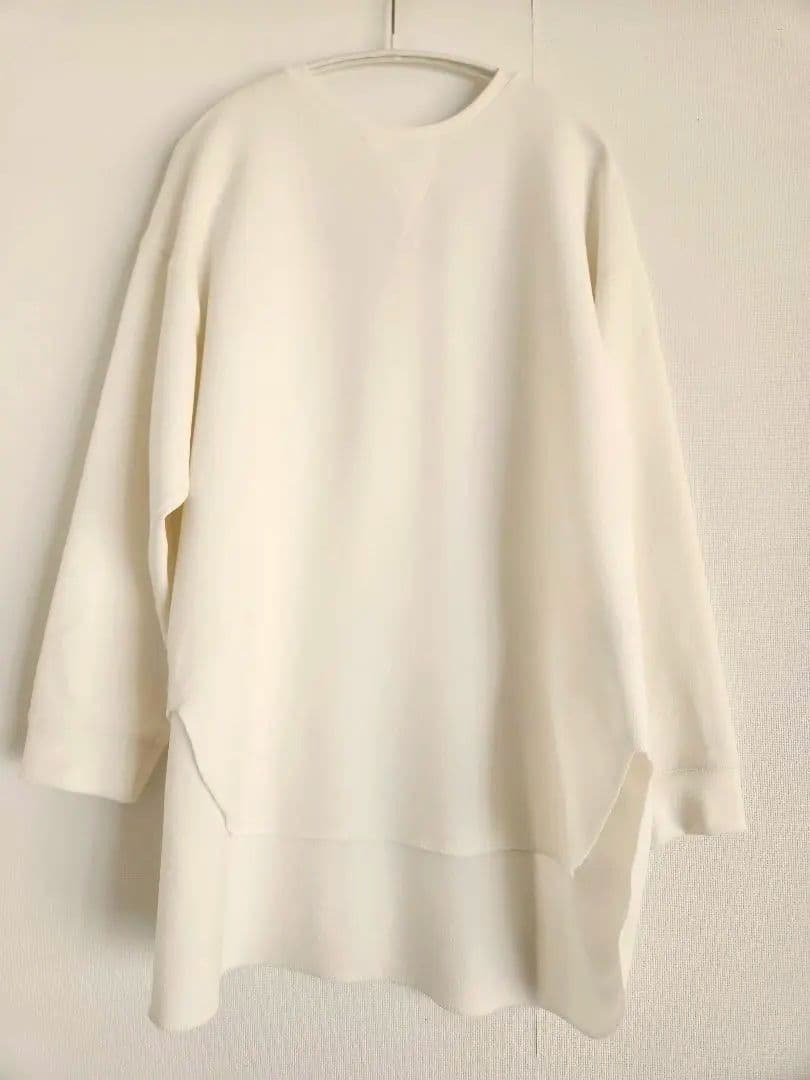 ウィムガゼット 名品 Vガゼットプルオーバー ホワイト ゆったりサイズ