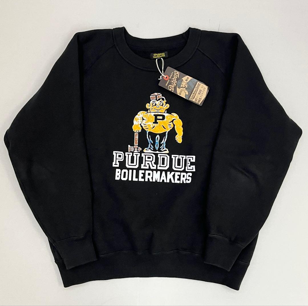 ダッパーズ スウェット フロッキープリント 黒 40 /PURDUEウエアハウス