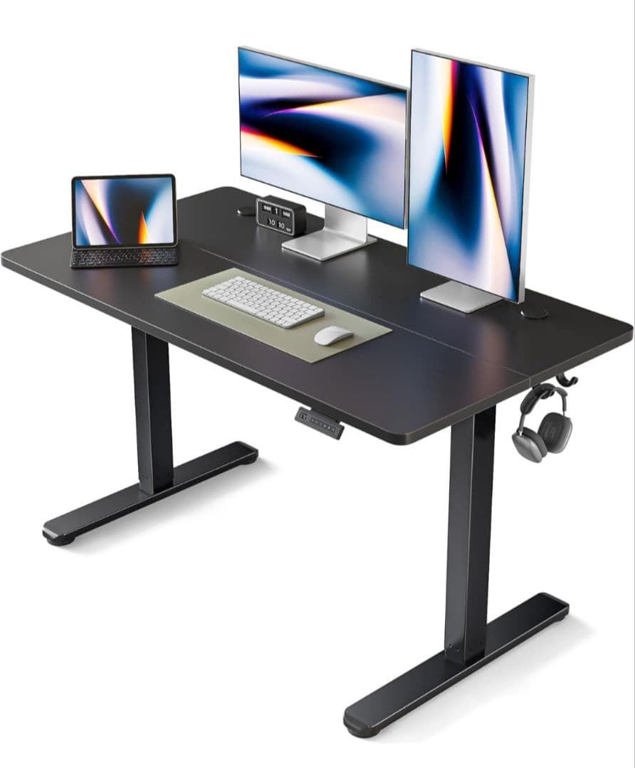 電動昇降デスク スタンディング 幅120cm 奥行60cm 高さ72-118cm