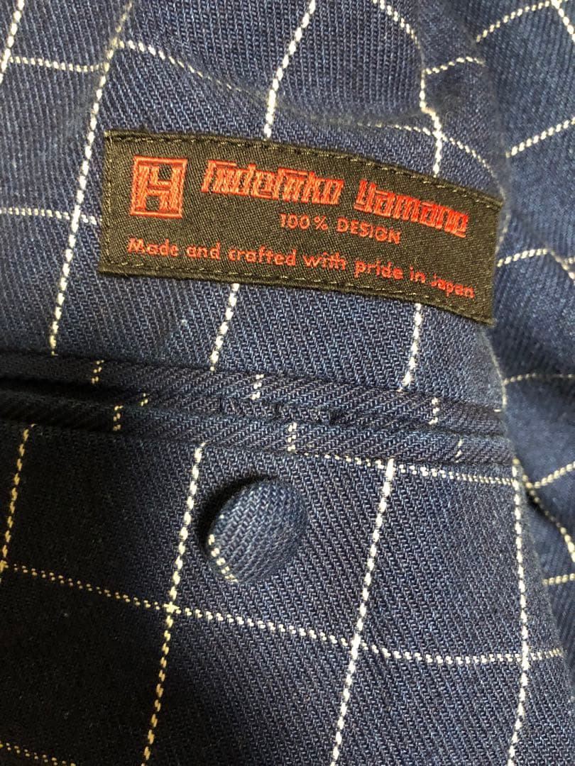 美品★evisu★hidehiko yamaneジャケット★ウィンドウペン★48