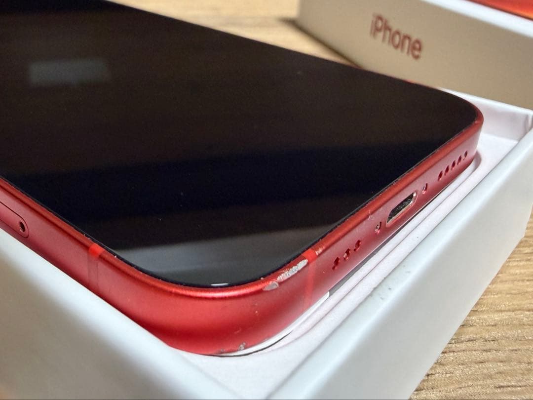 iPhone 12 レッド 箱付き ケーブルあり