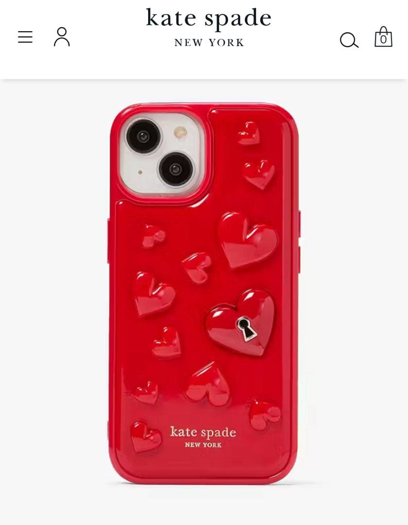 kate spade ハート iPhone15Pro スマホケース