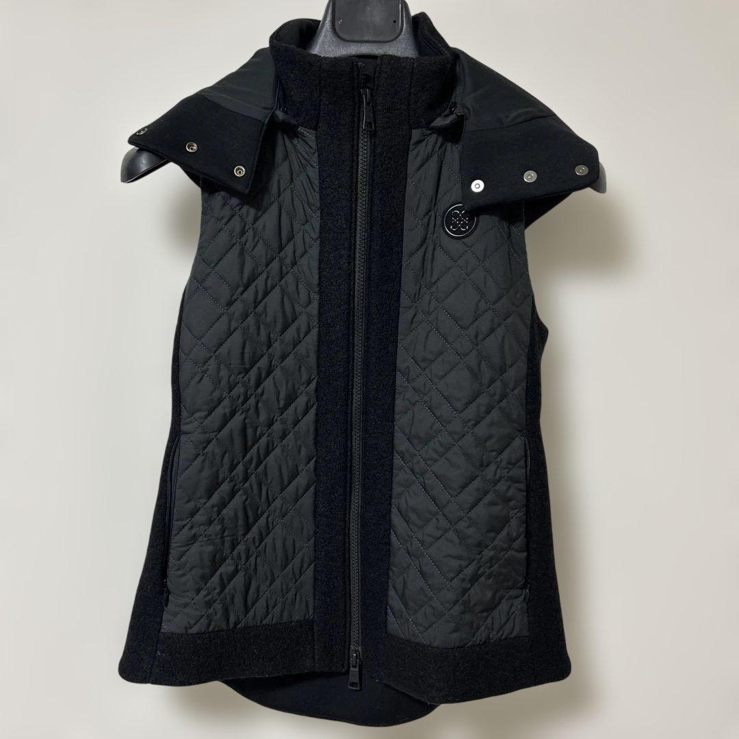 ブラックキルティングジレ レディースジャケット
