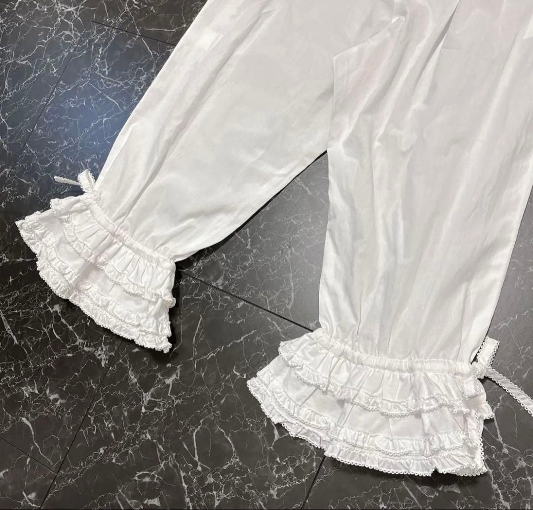 ピンクハウス 裾ローン使い ７分丈 ５分丈 ドロワーズパンツ 段々フリルF