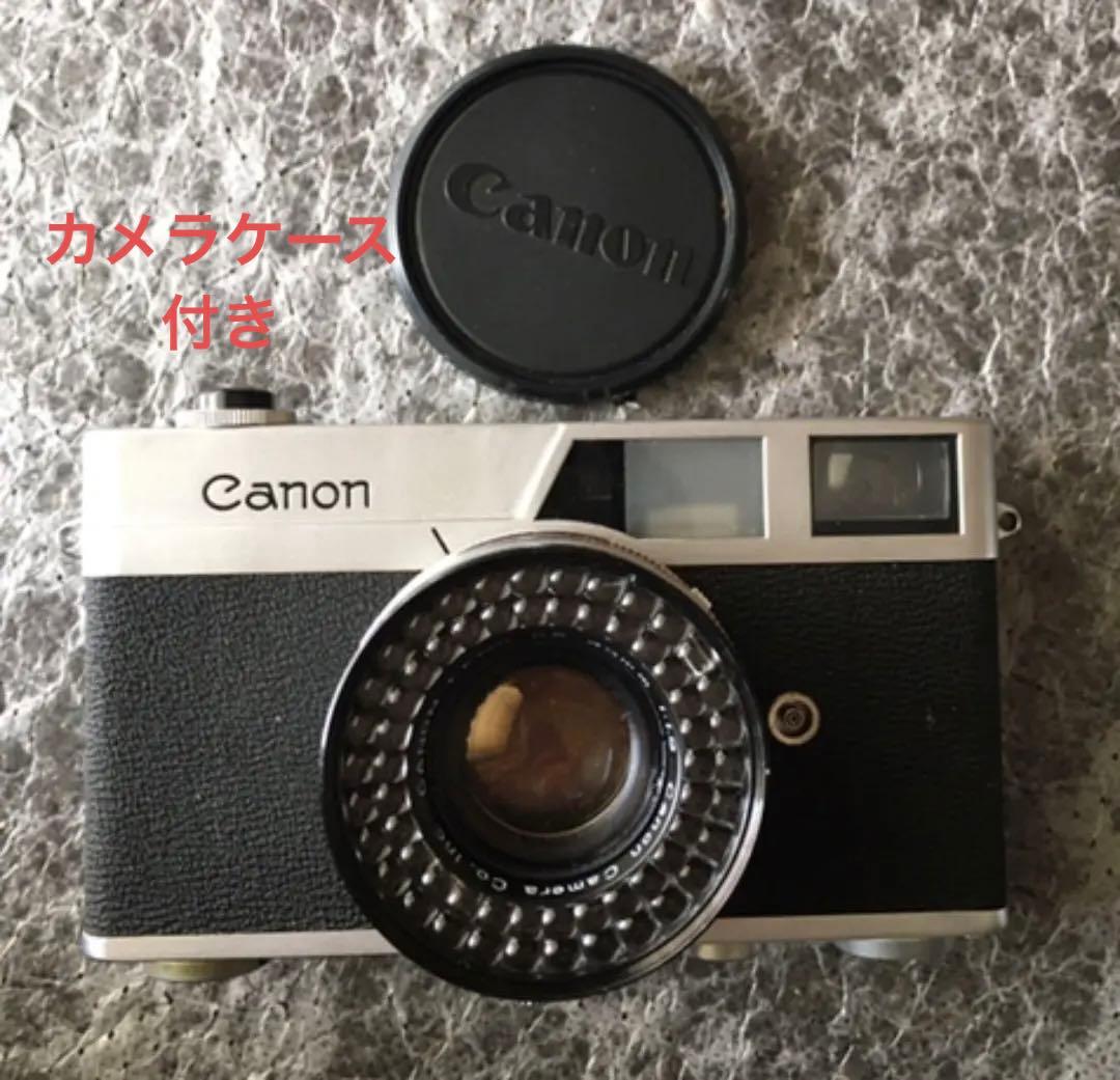 初代Canonet カメラ　革ケース付き　キャノネット　キャノン　キヤノン