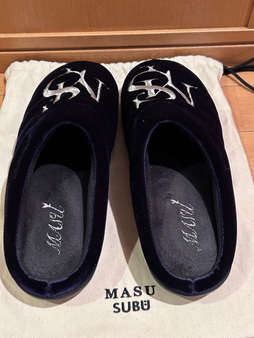 MASU X SUBU M.S. CREST SANDAL ネイビー サイズ2