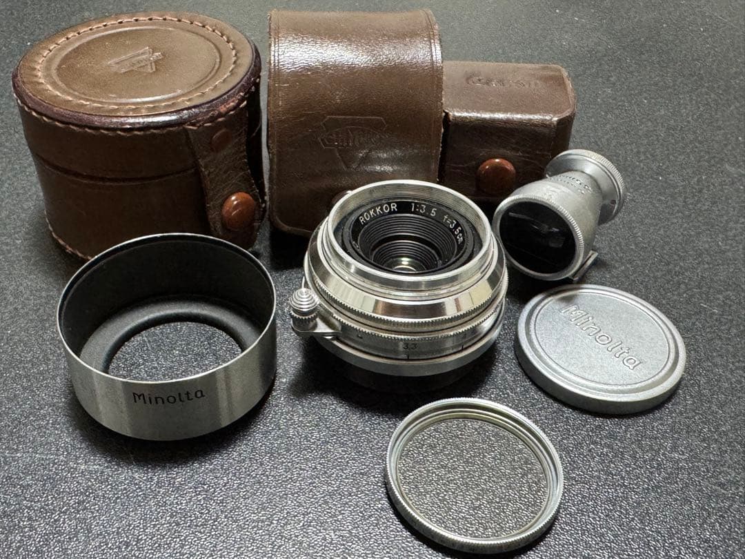 レア　Lマウント広角レンズ　ミノルタ　ロッコール　Rokkor f3.5/35㎜