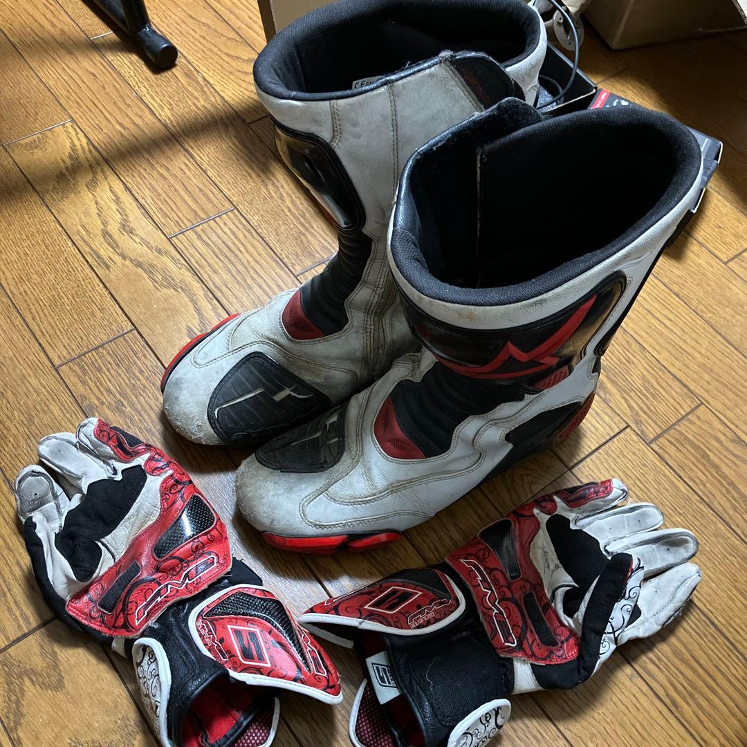 アルパインスターズ　レーシングブーツ　45 29.5サイズ　レーシンググローブ