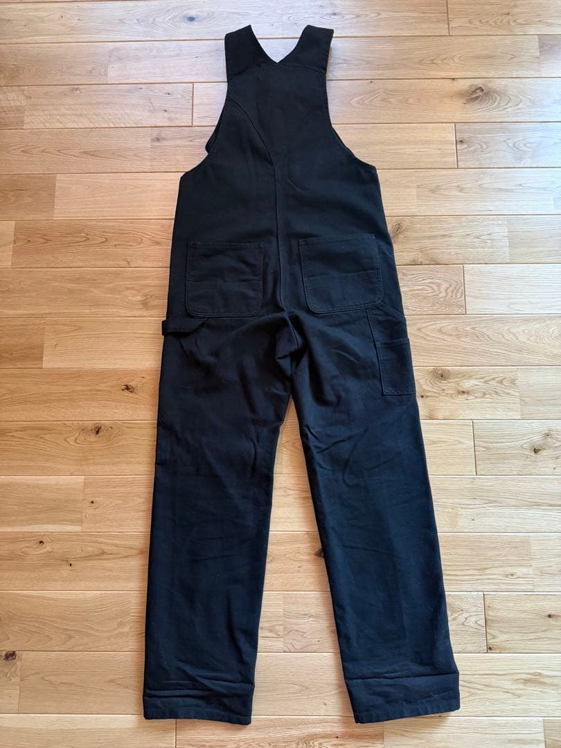 値下げ　Carhartt ブラック オーバーオール