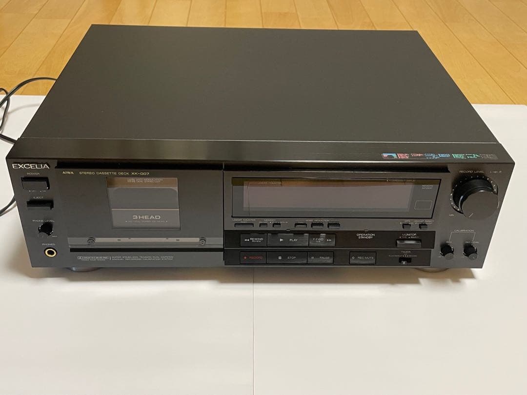 AIWA アイワ カセットデッキ EXCELIA XK-007 ジャンク