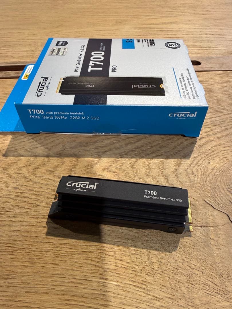 内蔵型SSD Crucial T700 2TB PCIe Gen5 NVMe M.2 SSD