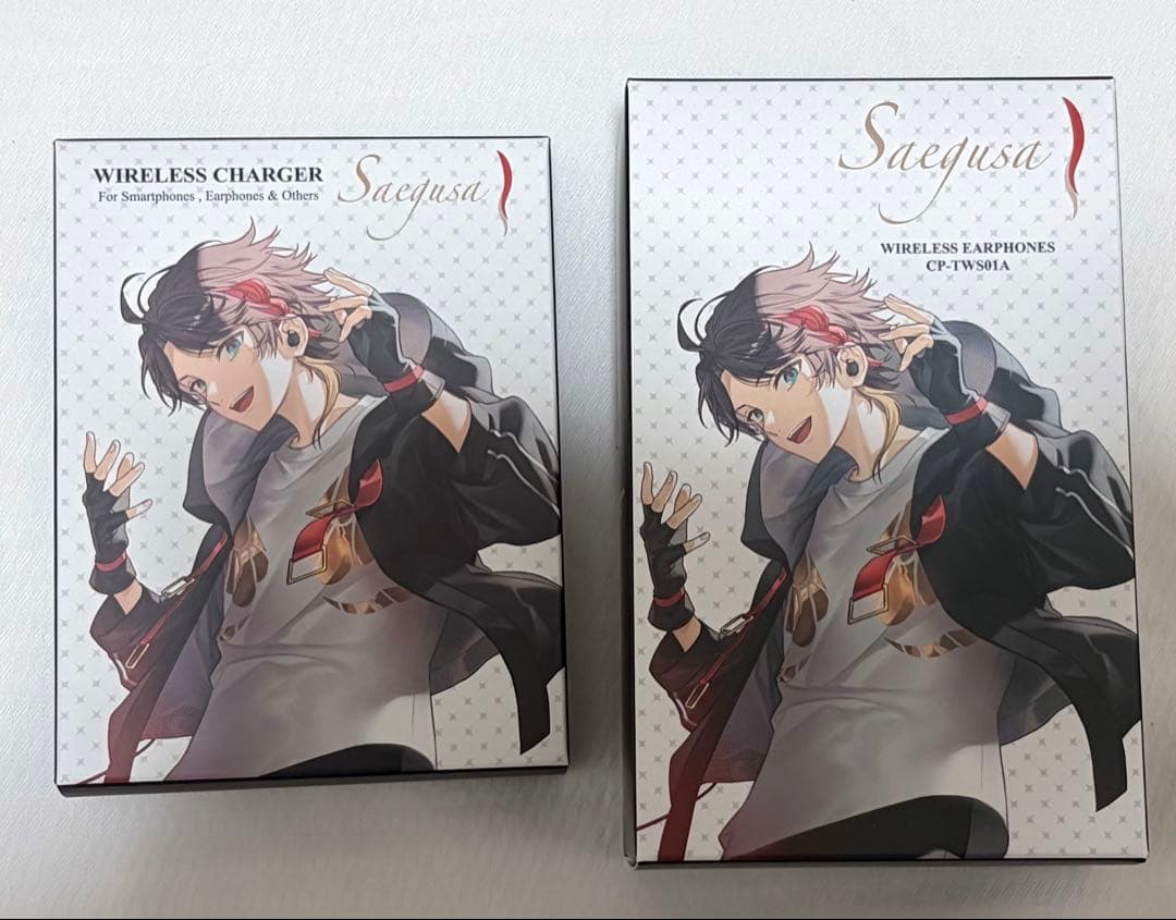 三枝明那　ワイヤレスイヤホン　チャージャー　セット