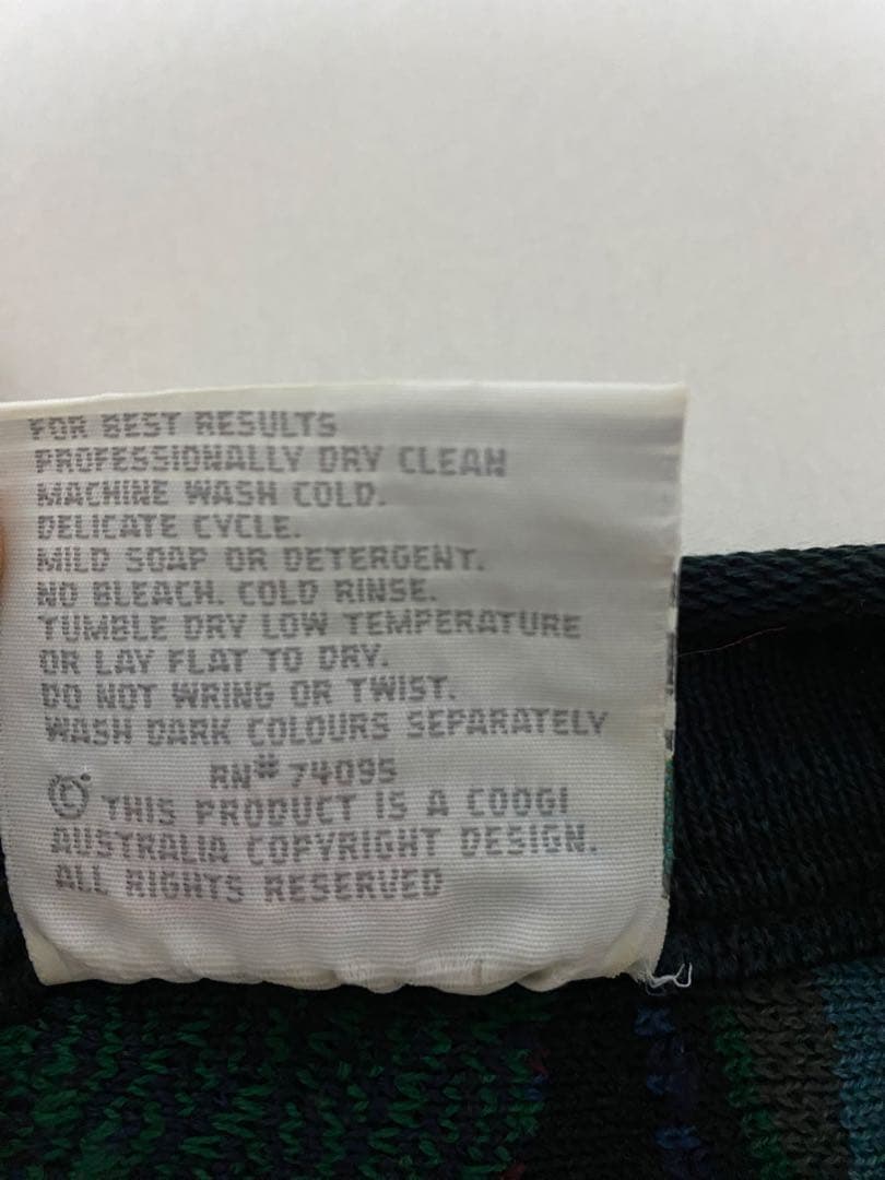 【激レア1点物】COOGI クージー 3Dニット セーター 緑柄　M