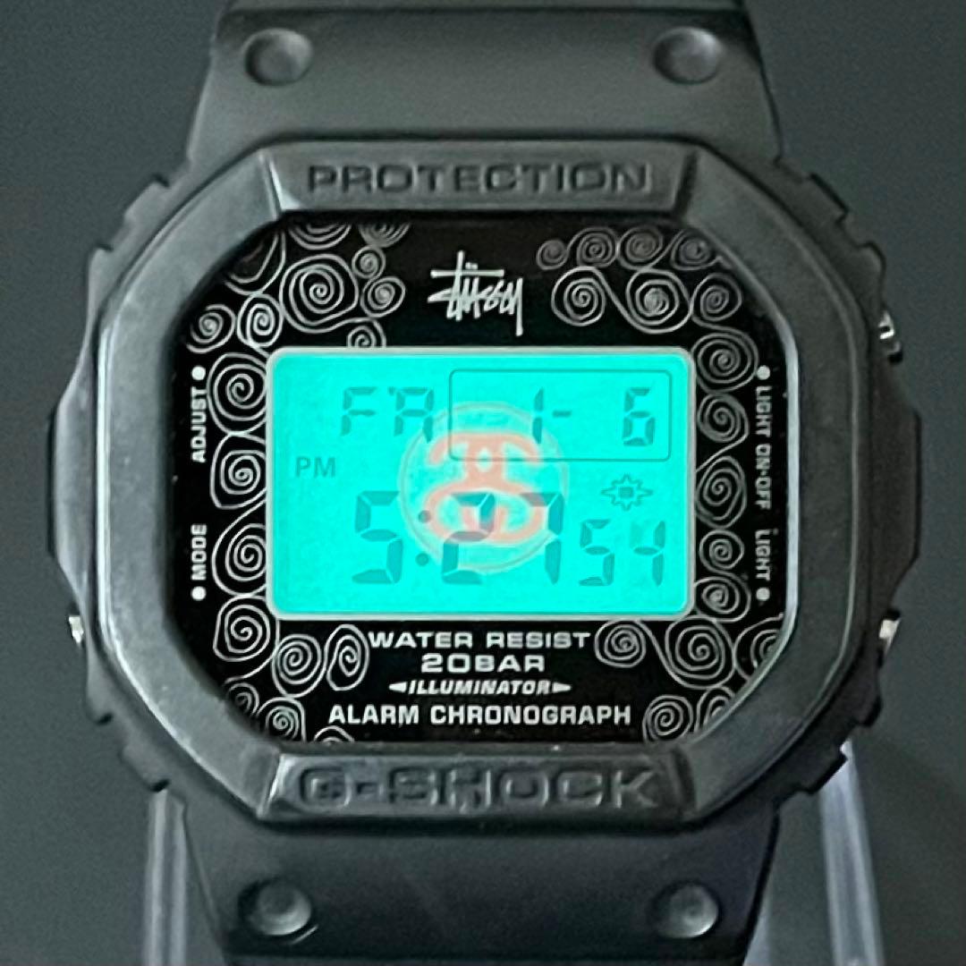 【新品電池交換済/箱付き】STUSSY × G-SHOCK DW-5000ST