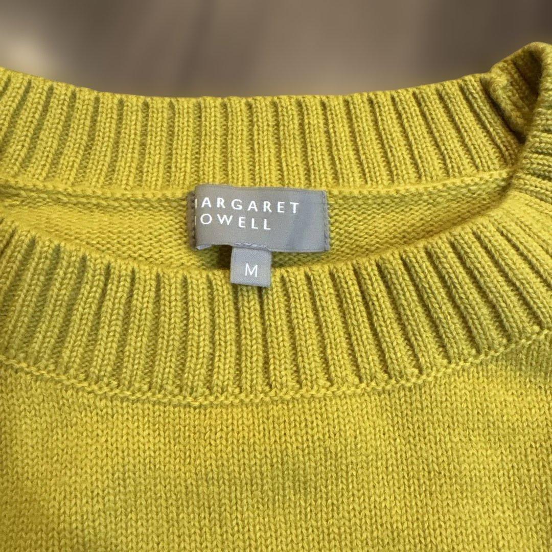 MARGARET HOWELL イエローニットセーター M マーガレットハウエル