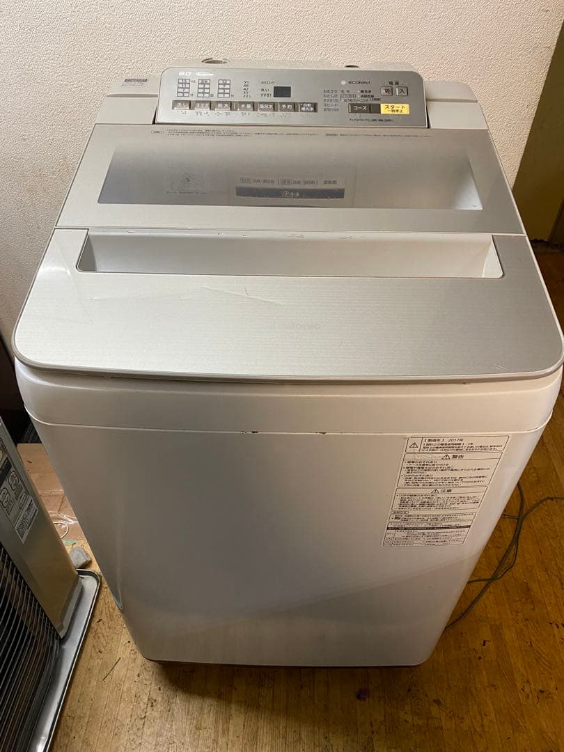 Panasonic 洗濯機　NA-FA80H3 2017年製　8kg 動作良好