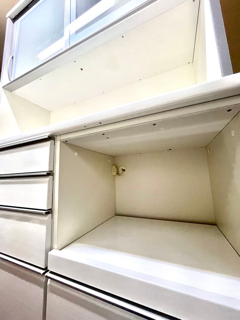 【美品・ソフトクローズ付き】キッチンラック 幅128.5cm 高さ205cm