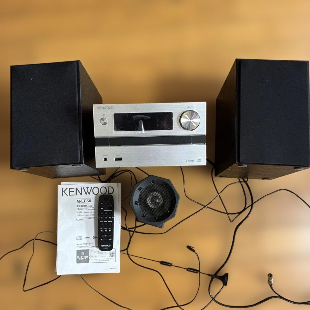 KENWOOD M-EB50 ミニコンポ別のスピーカー1個とアンテナ付き