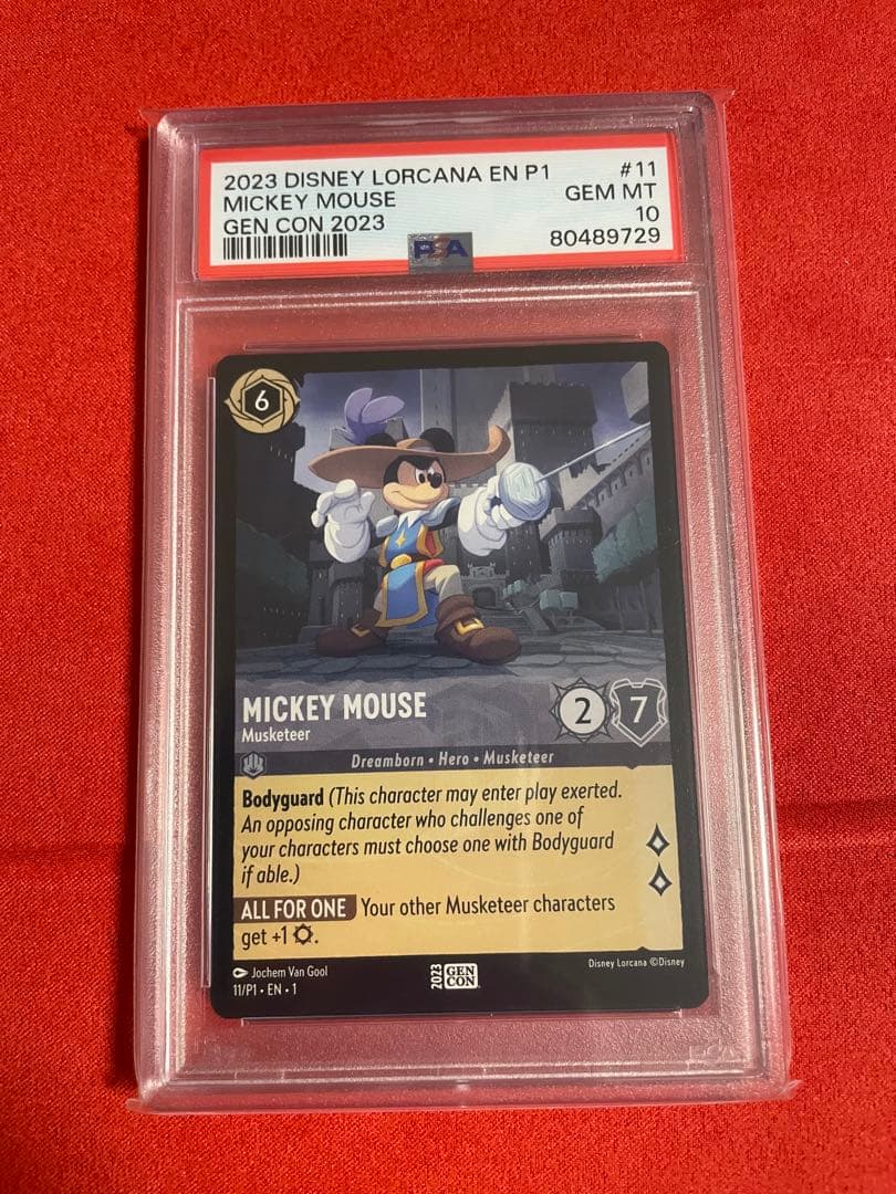 【海外限定配布】ディズニーロルカナ　ミッキーマウス　psa10