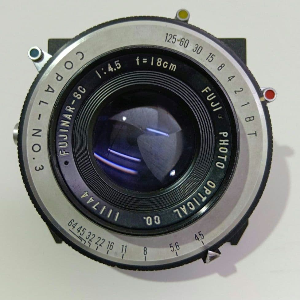 フィルムカメラ FUJI Fujinar-SC 18cm f/4.5 Copal No. 3