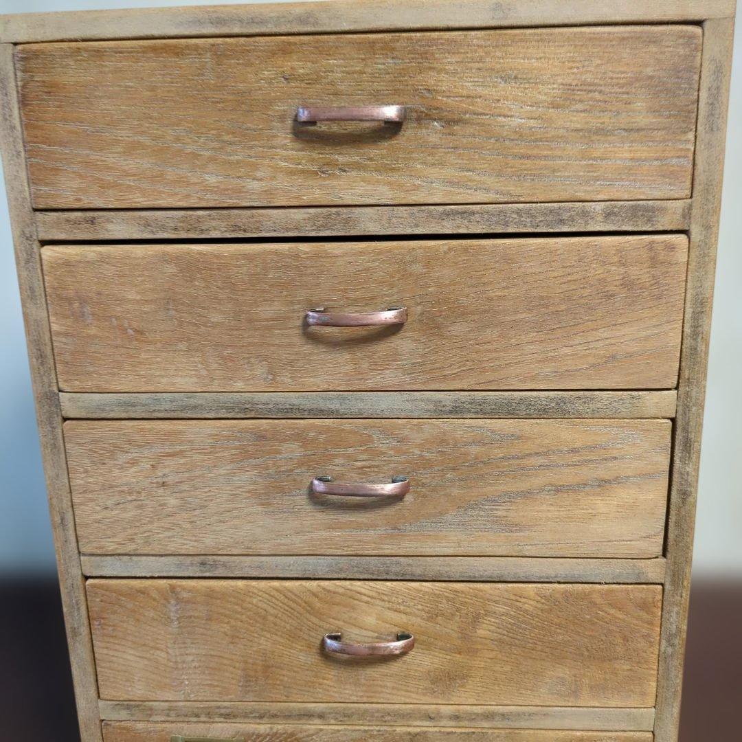 古道具アンティーク5段小引き出し