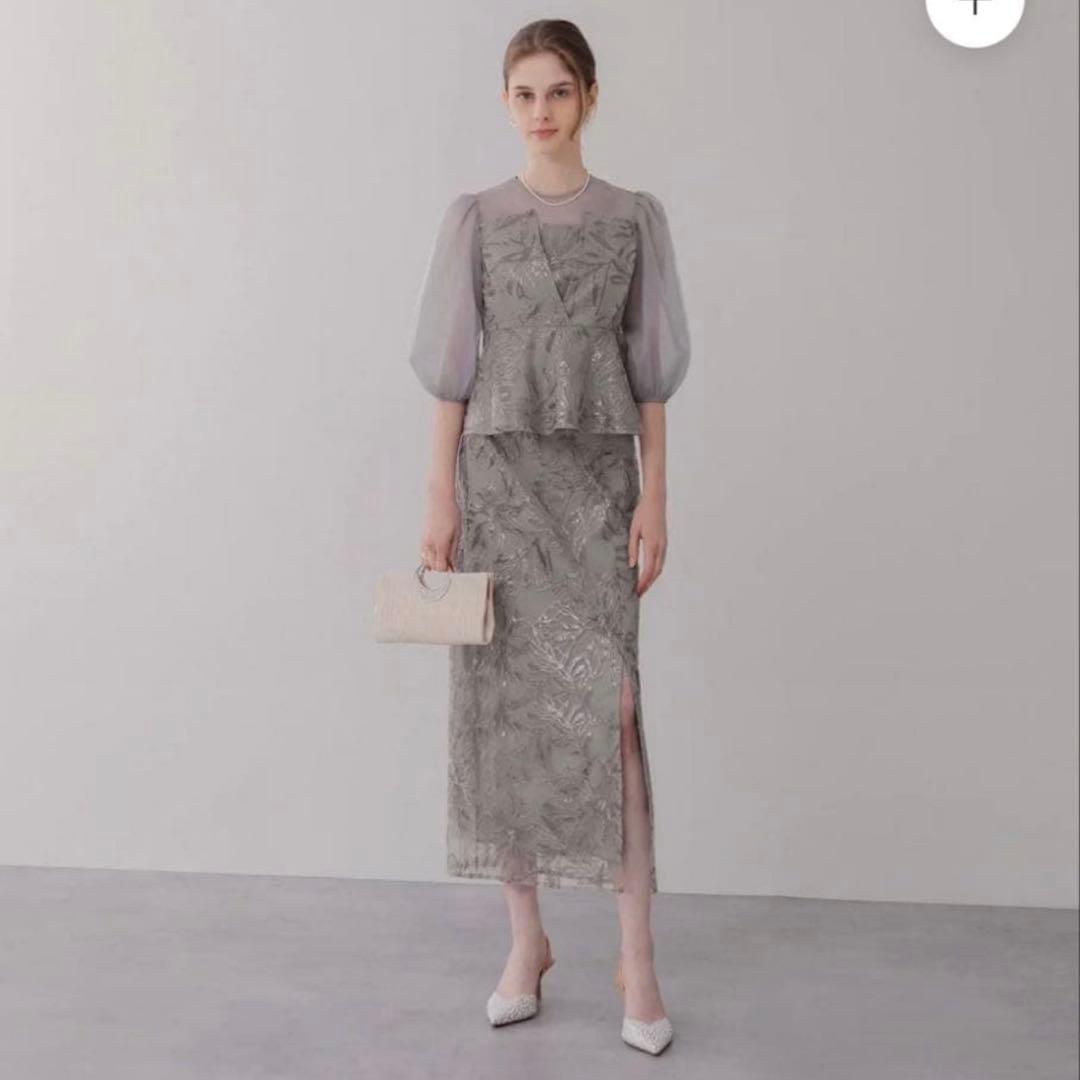 Lejaペプラムパーティードレス Mサイズ