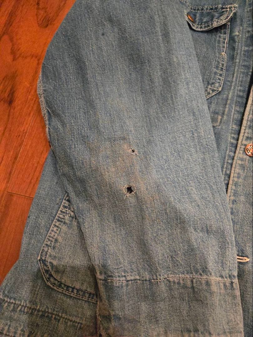 70s ビックマック　デニムカバーオール 100%コットン